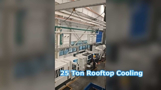 ระบบทำความเย็น HVAC บนชั้นดาดฟ้าและเครื่องทำความร้อน AC